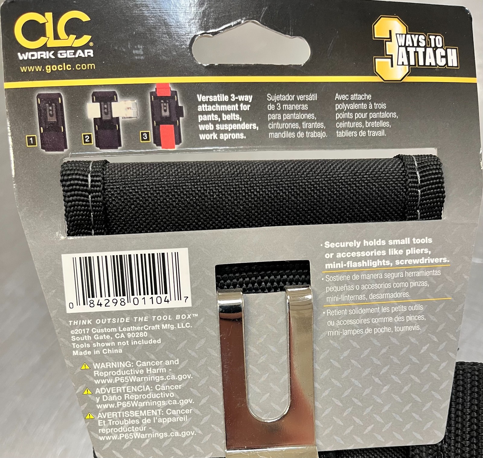 Clc Custom Leathercraft Construction pocket tool holder sku 1690379