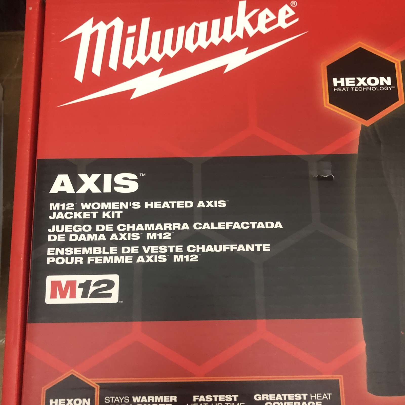 Milwaukee AXIS M12 Women’s Heated Jacket Kit Hexon Black F102B-21L New Complete