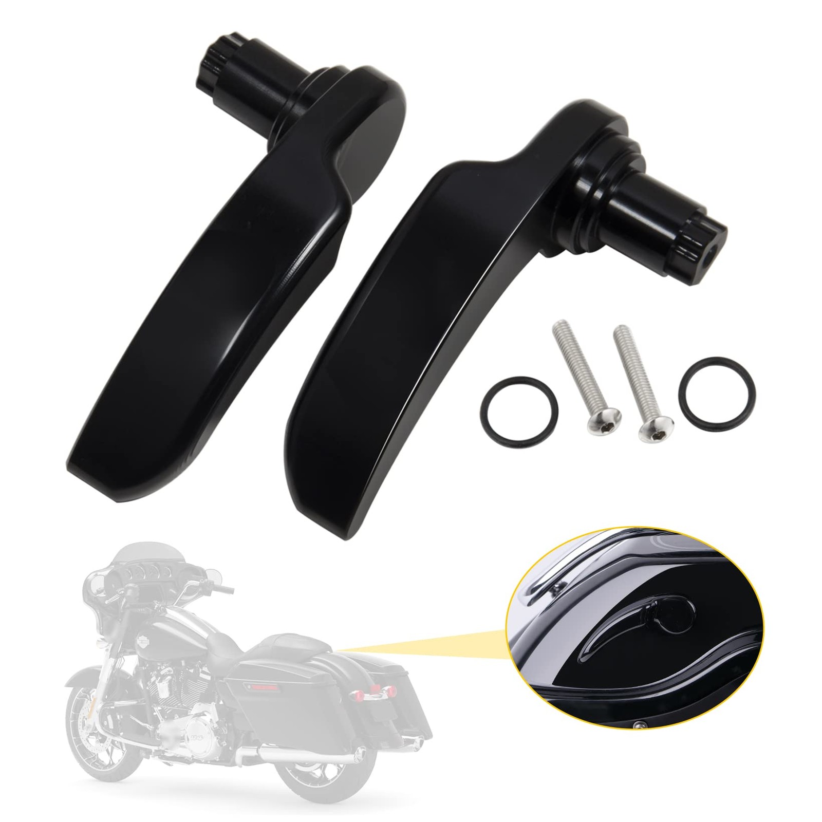 Saddlebag Latches Kit, Saddlebag Lifters Compatible for Harley Touring 2014-2…