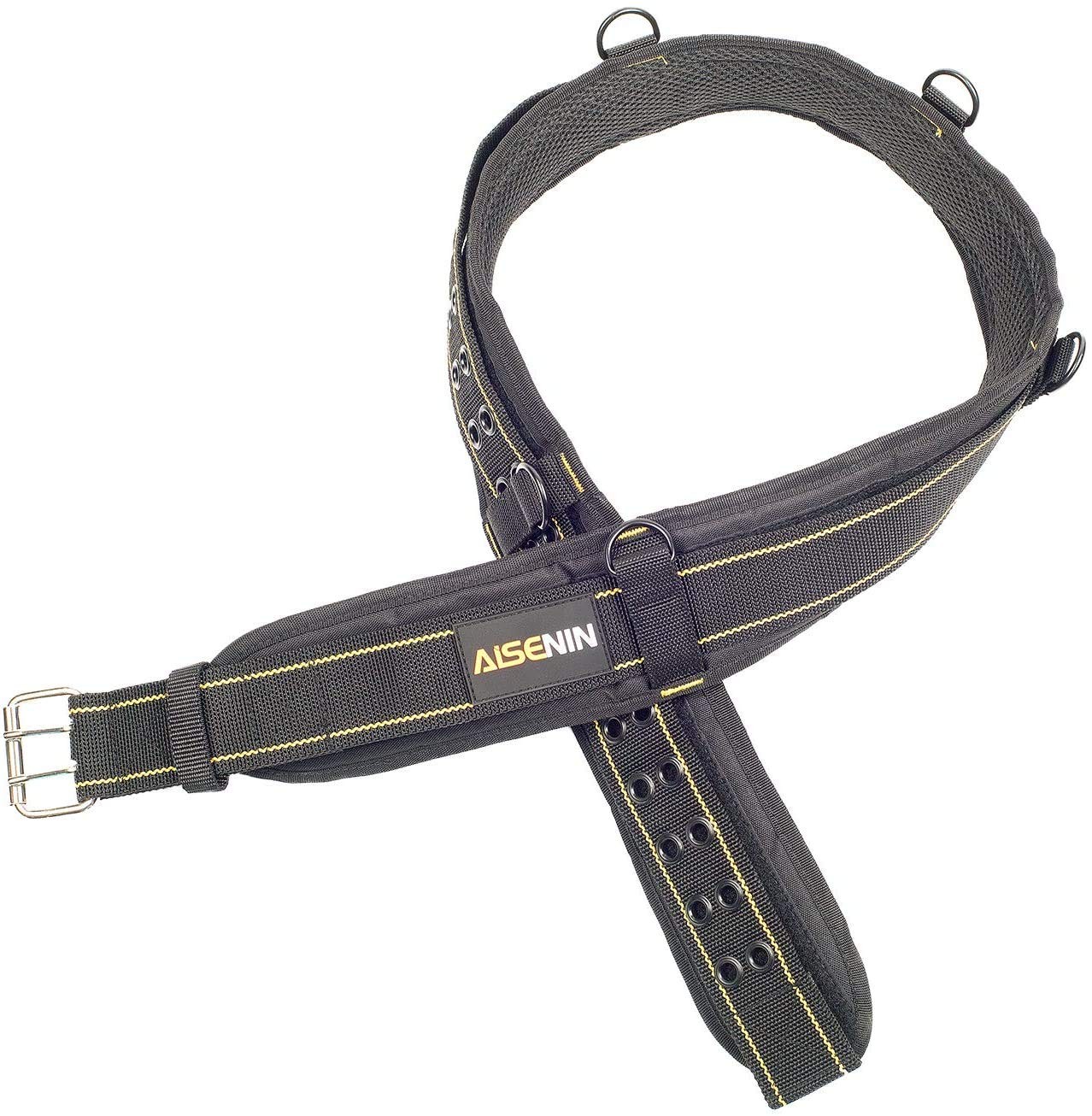 3 Inch Padded Tool Belt Heavy Duty Work Yellow Black Carpenter Construction