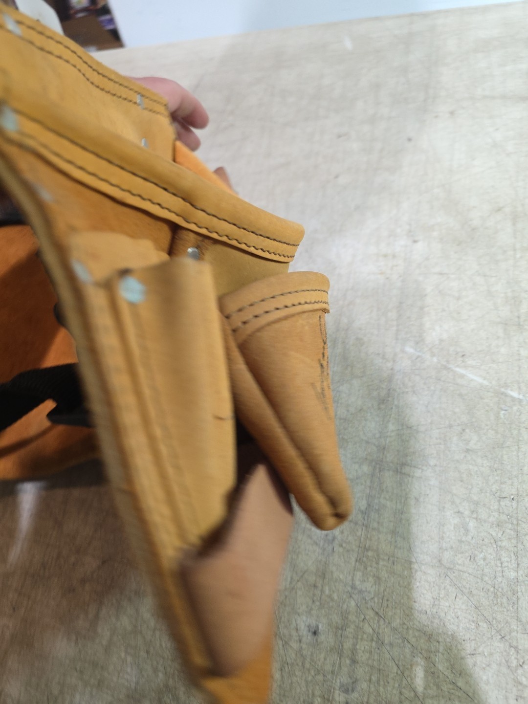 SEARS Craftsman Tool Holder Belt Leather (NEVER USED) W/signatures – USA!!