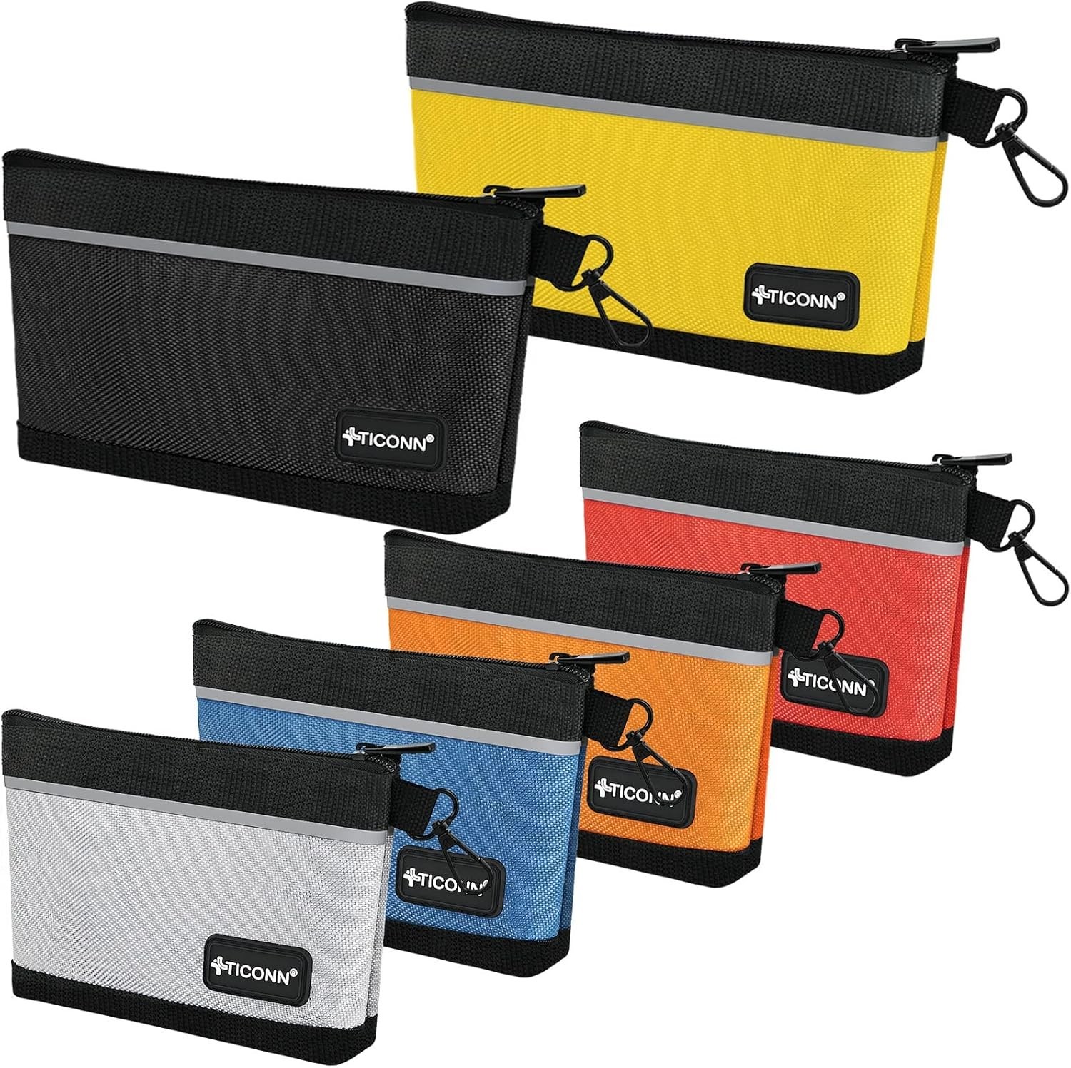 Water-Resistant Tool Storage Bags, 6 Pack Combo in Stylish Multicolor Options
