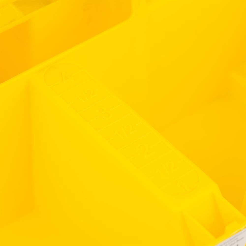 Bucket Boss – Stacker Small Parts 1 Count (Pack of 1), Yellow