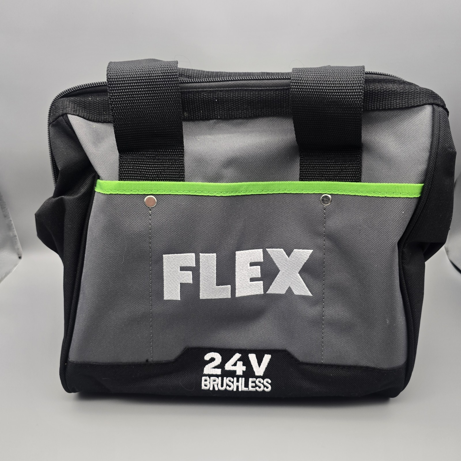 Flex 24v Power Tool Storage Bag with Zipper and Handles 12″ x 9″ x 9″