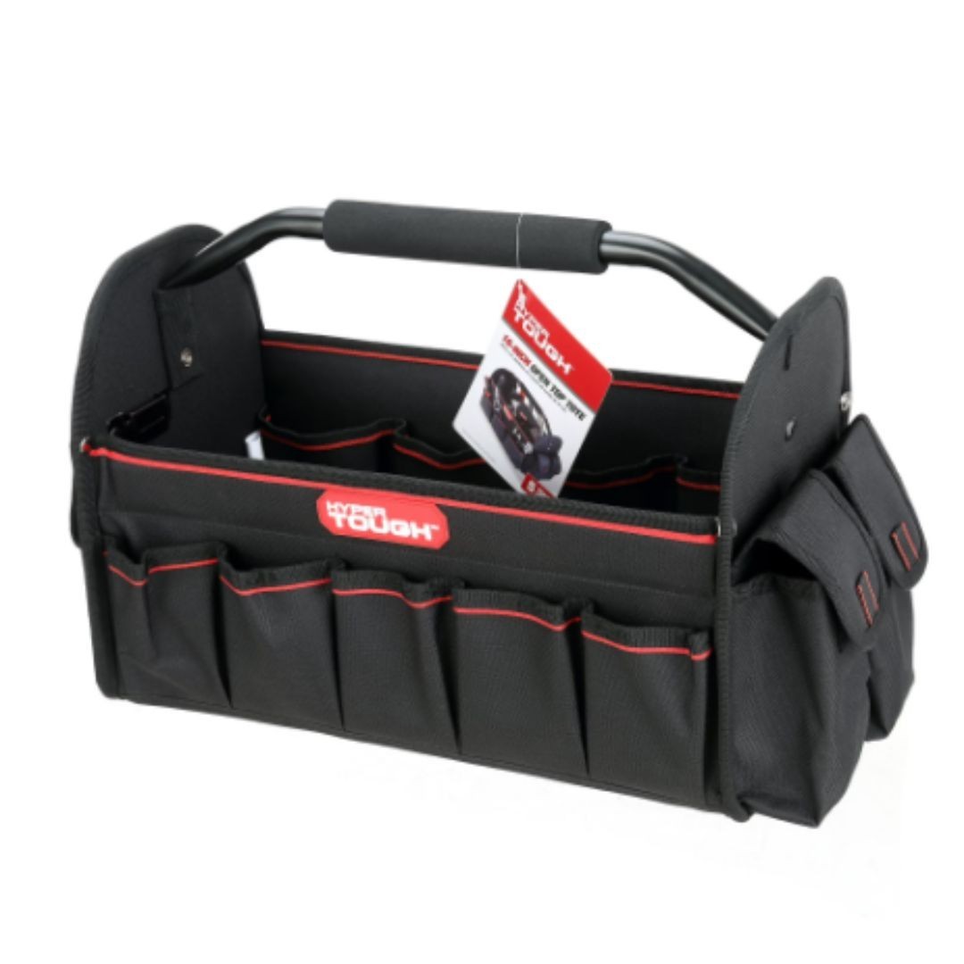 Hyper Tough 16-inch Open Top Tote with Soft Grip Handle TT30126D