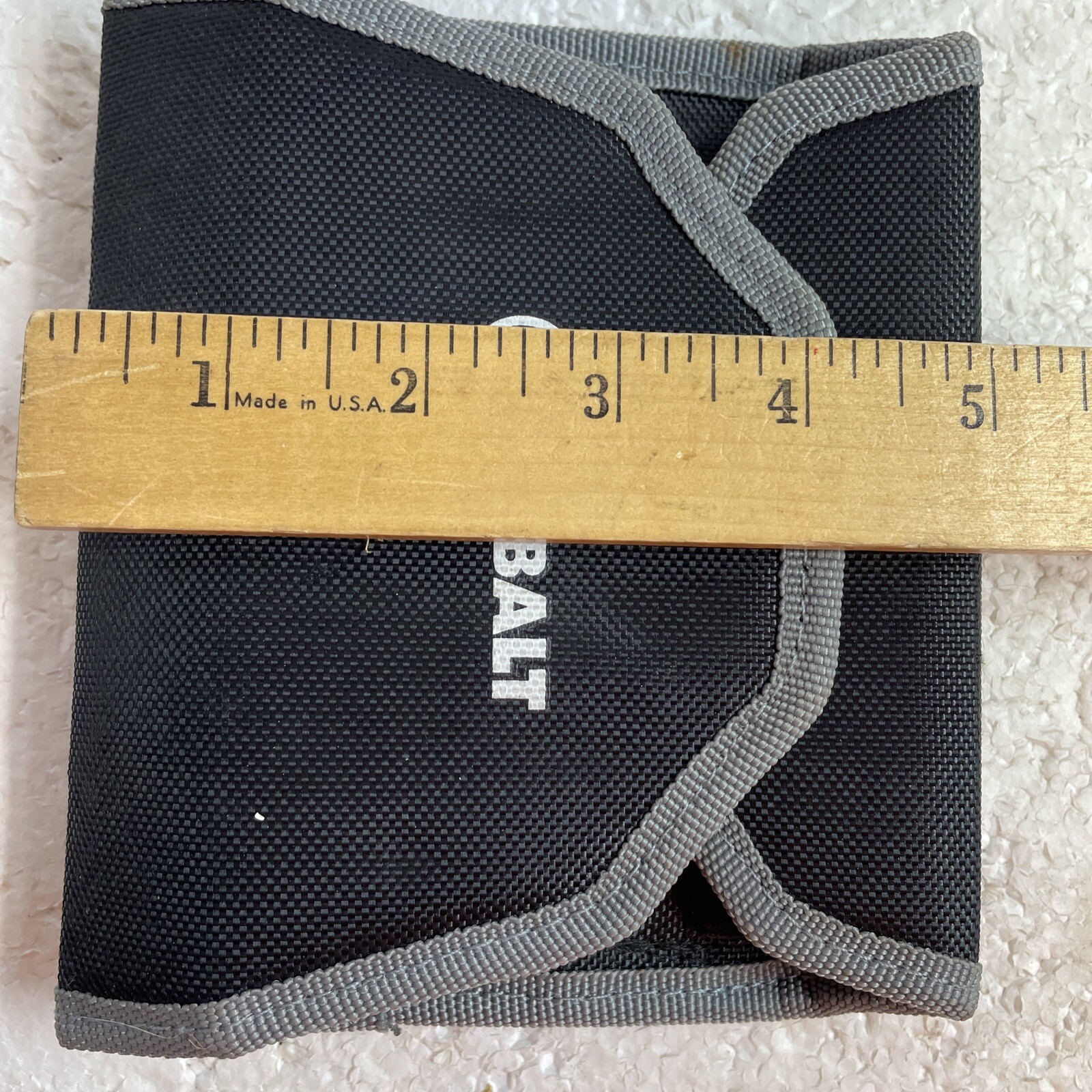 Kobalt Multi Tool Belt Clip on Pouch – Used, Black, Hook and Loop, With Few Bits
