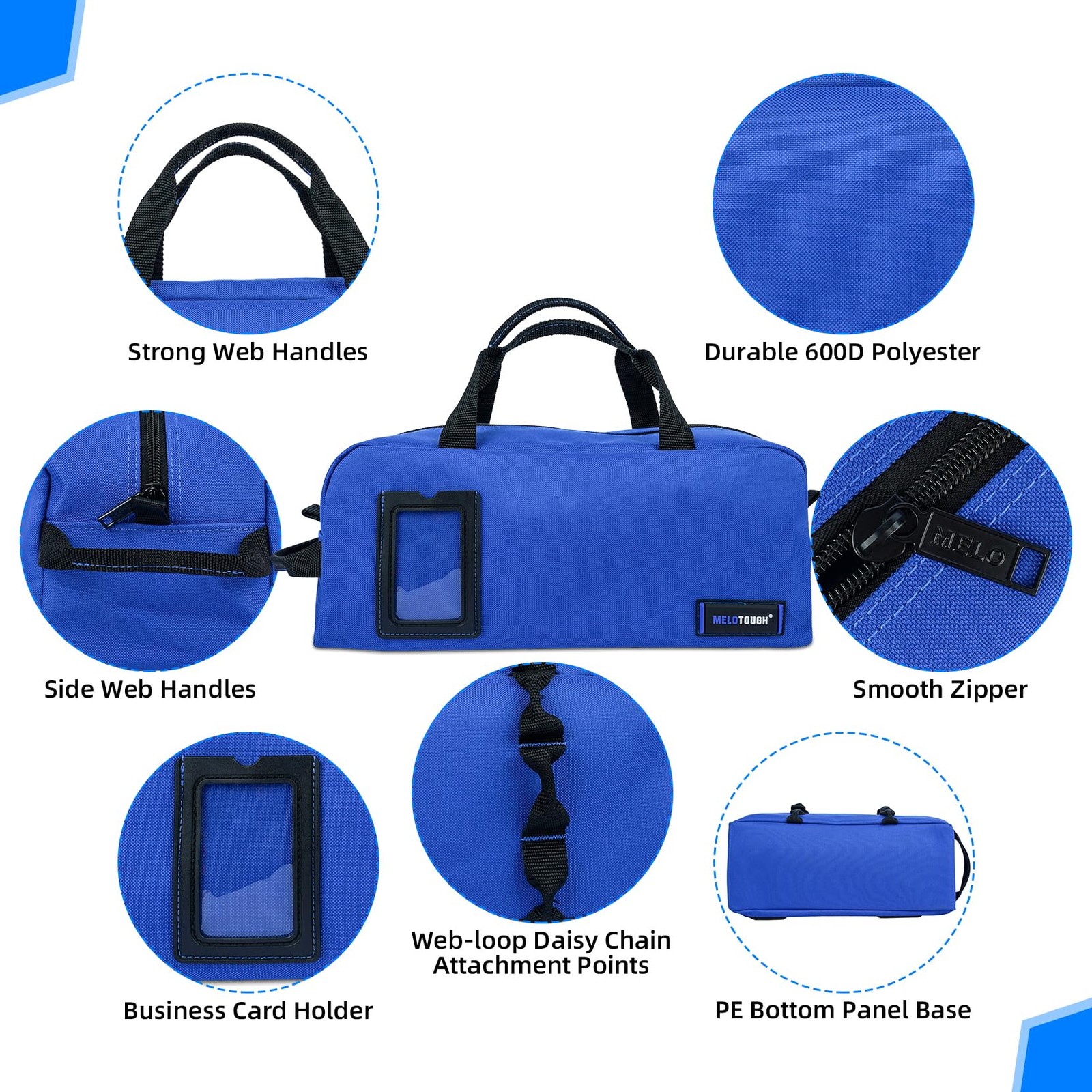 Canvas Tool Bag Heavy Duty Tool Tote Bag Combo Kit-1 Medium & 1 Big Tool Orga…