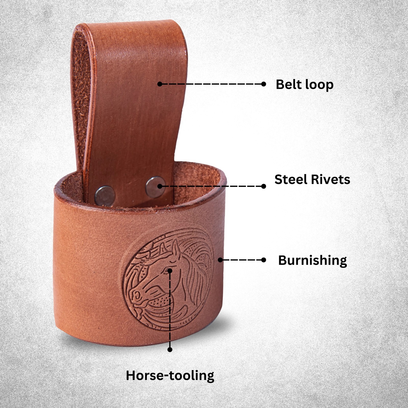 N! Axe Carrier with Belt Loop Thick Leather Cover for Hunting Camping and Hiking