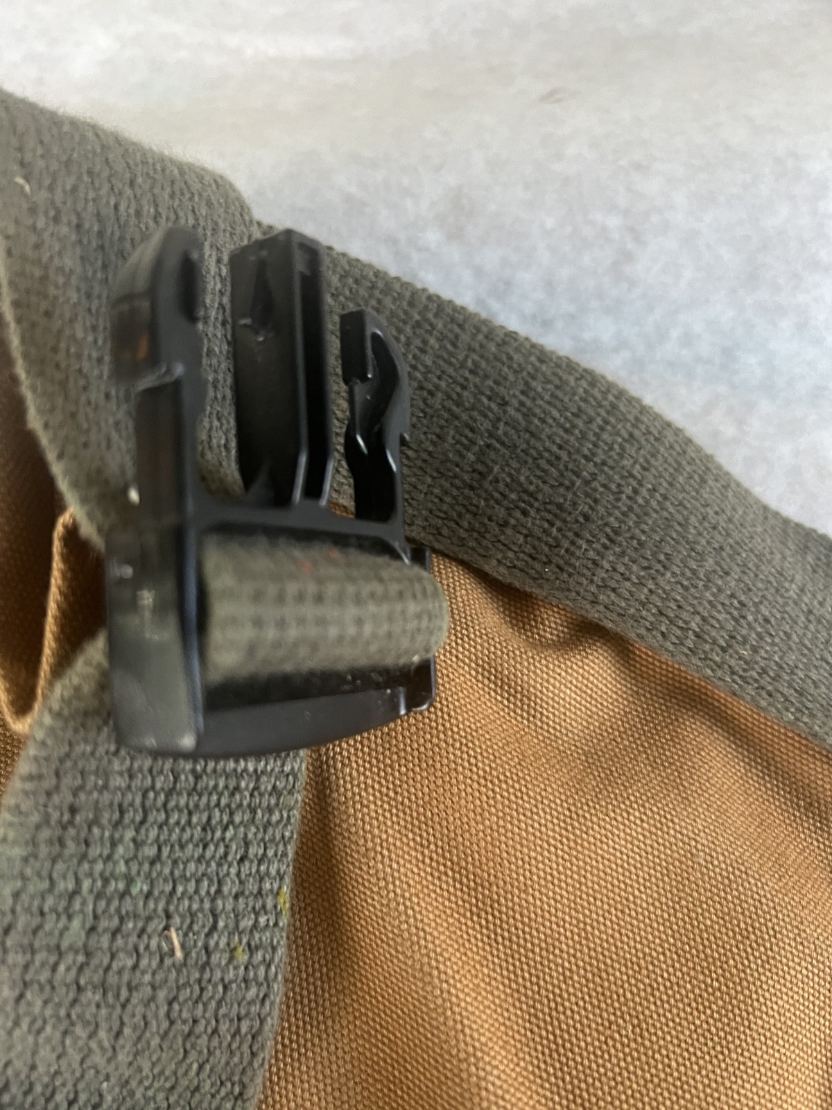 Vintage Carhartt A09 BRN Duck Canvas Tool Apron Waist Bag Made in USA Brown S/M