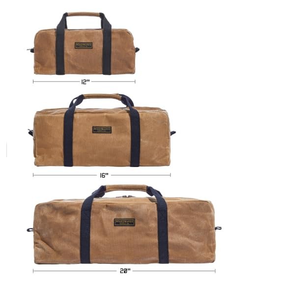20″ Utility Bag | Large Heavy Duty Canvas Utility Bag, Durable Waxed Canvas T…