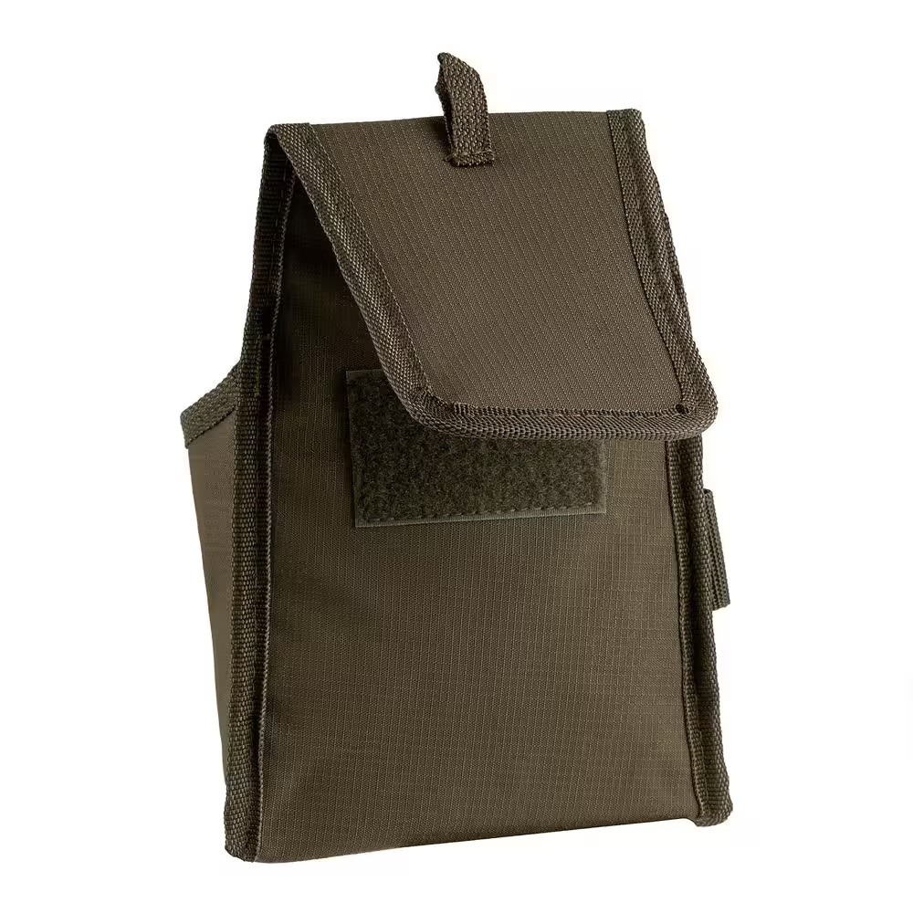 6.5 In. 1-Pocket Fastener Tool Belt Pouch with Flap Fit