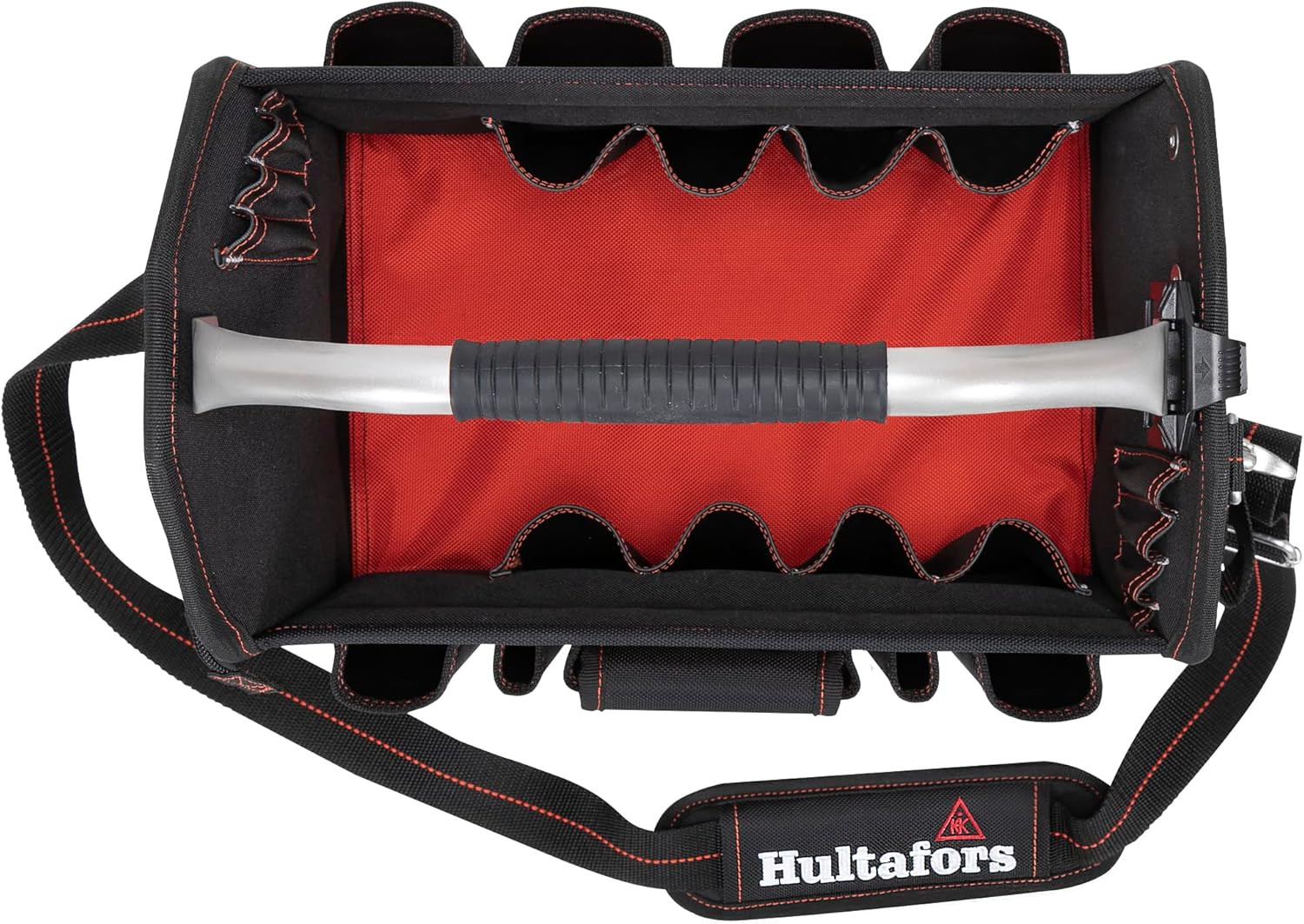 Heavy Duty Open-Top Tool Carrier with 32 Pockets and Durable Base Pad Feet