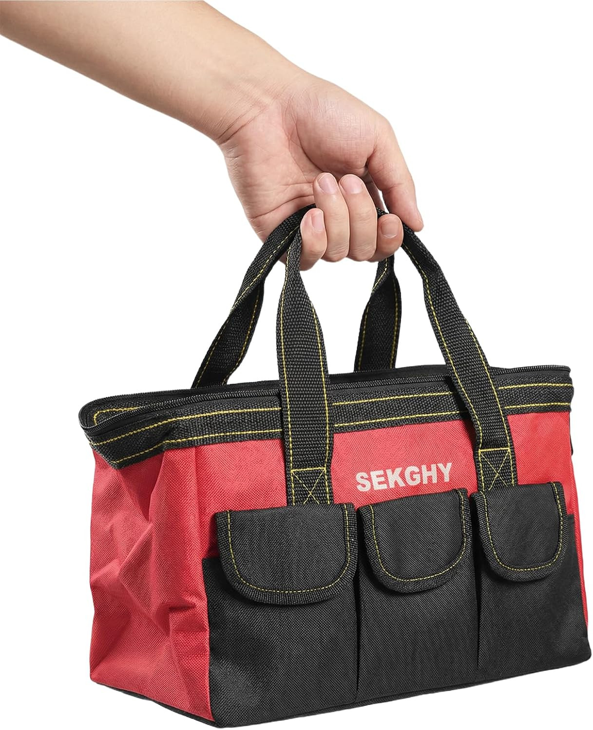 13-Inch Tool Bag Power Drill Drivers Storage Bag,Waterproof Hard Bottom, Heavy D
