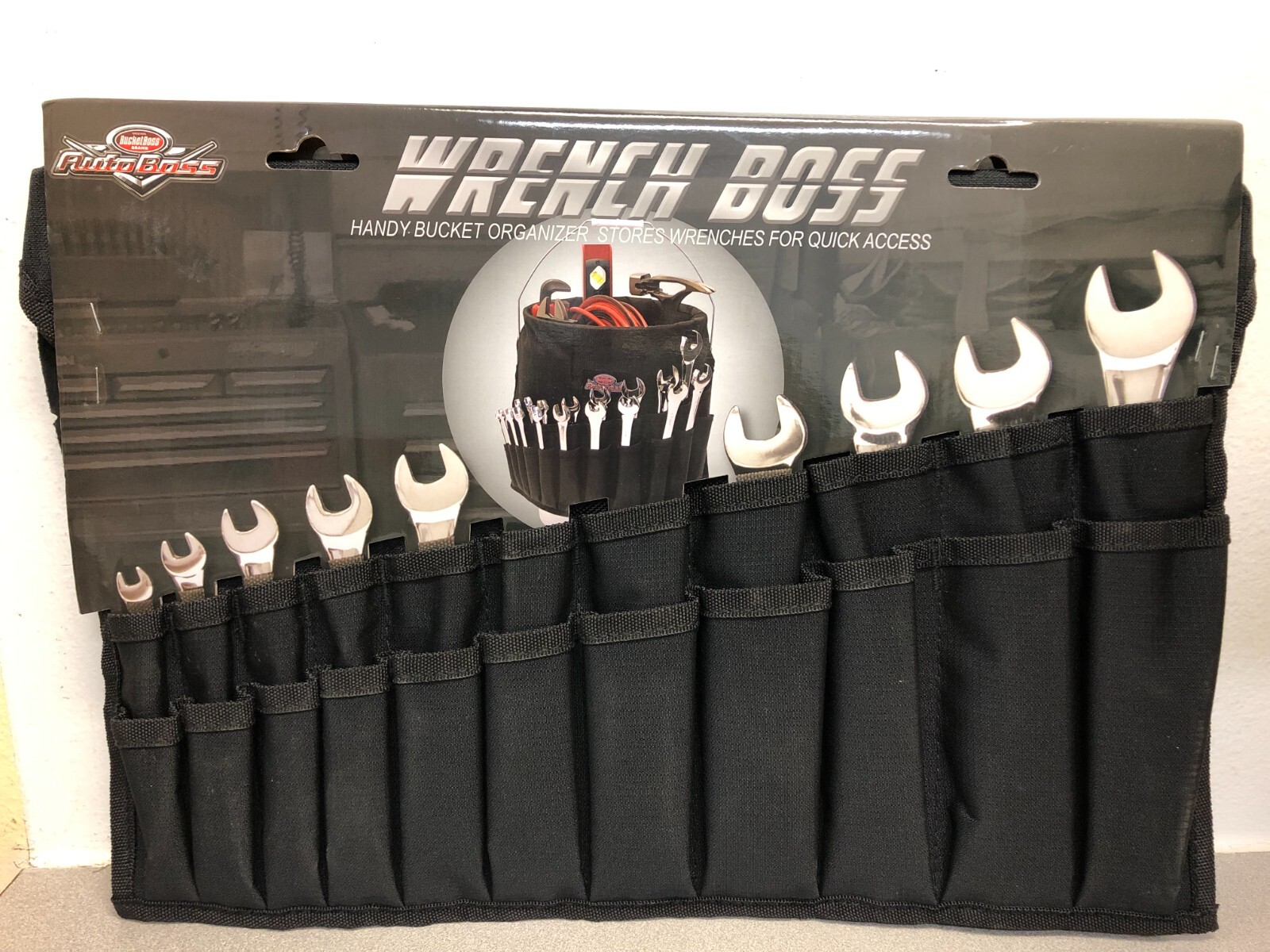 Bucket Boss Wrench Boss 12 in. W X 11-1/2 in. H Bucket Organizer Black