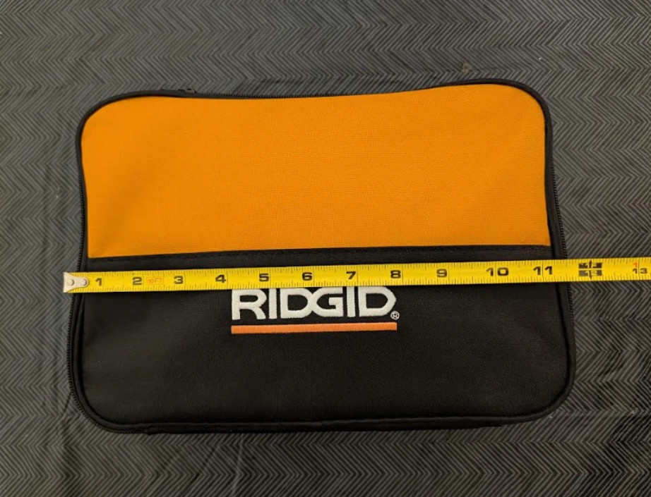RIDGID Flat Tool Bag 2 Pack 11x8x3 Contractor Storage Organizer New