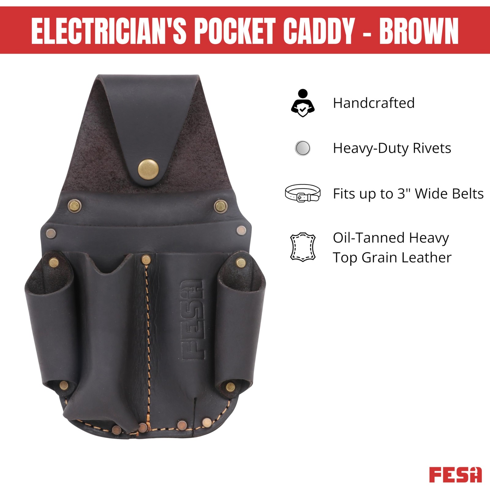 Fesa Leather Electrician – Clip On Voltage Test Meter 5 –