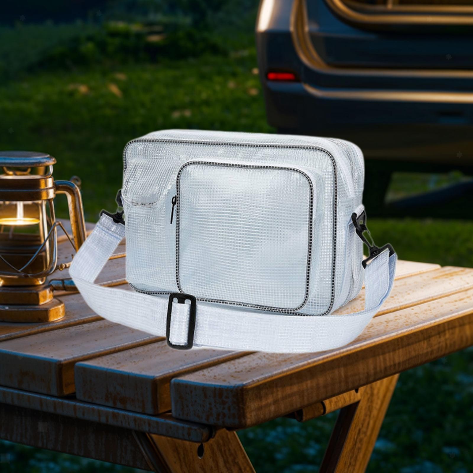 Cleanroom Transparent Bag Outdoor Work Events Crossbody Purse Clear Tool Bag