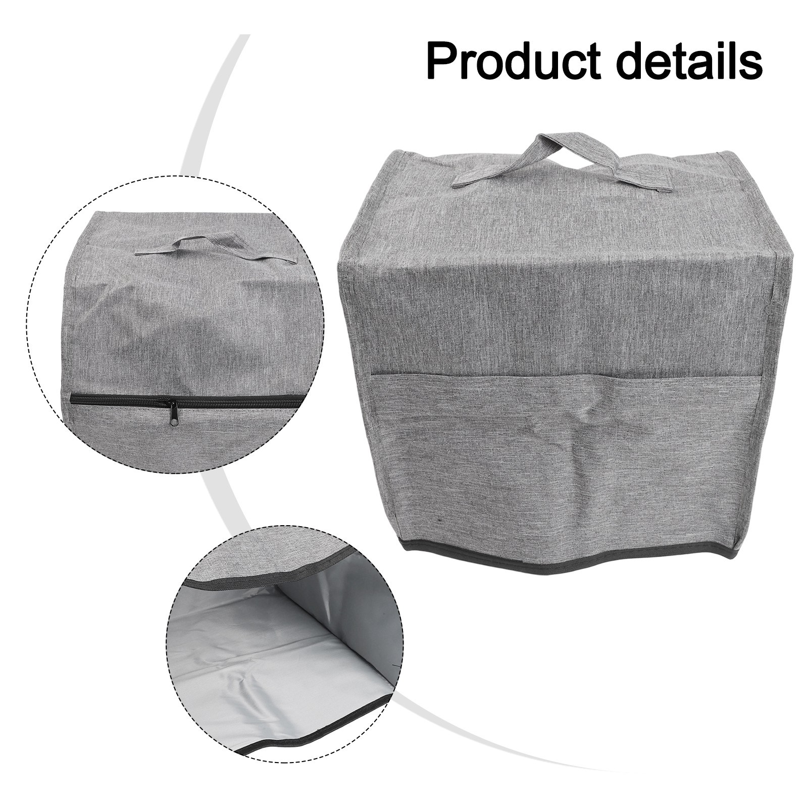 Oxford Cloth Overlock Sewing Machine Cover with Multiple Storage Options