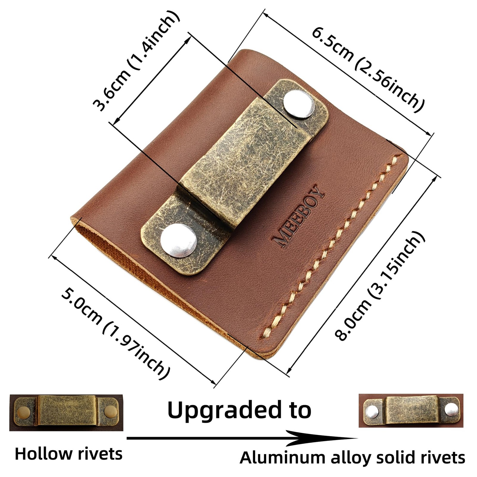 Leather Tool Holder Tape Measure Holder Clip Tape Holder for Tool Belt
