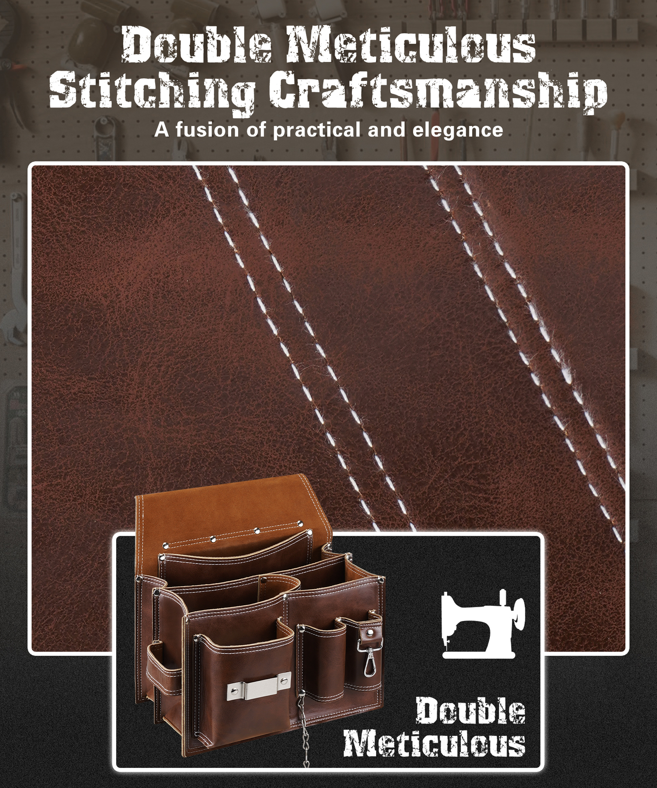 Utility Tool Belt Pouch Hardware Toolkit Organizer Carpenter Construction Pouch