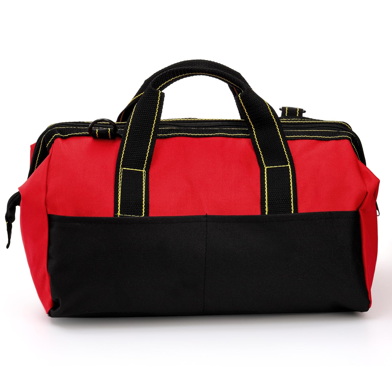16 Inch Wide Mouth Tool Bag, Collapsible Tool Tote with Waterproof Coating an…