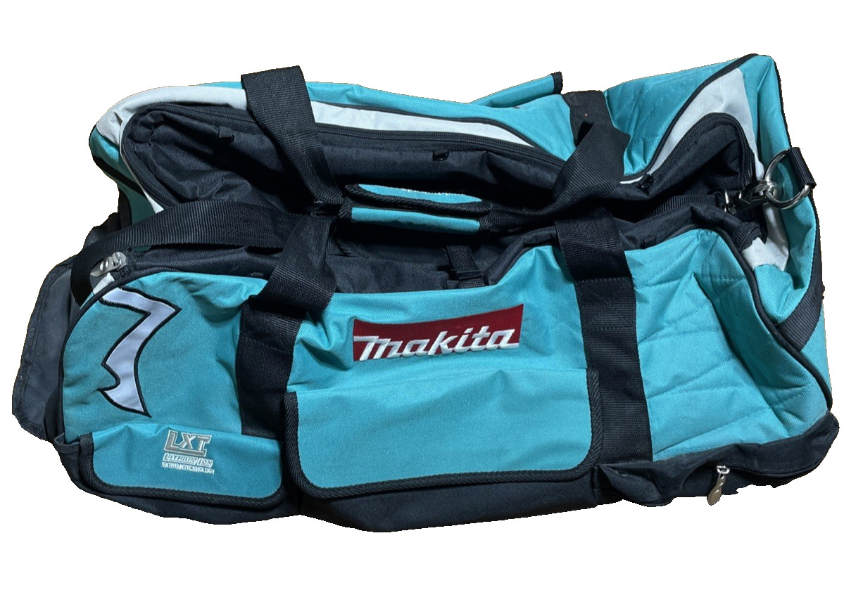 Makita Rolling Tool Bag 26” Teal Black LXT Wheeled Contractor Bag Telescoping Ha