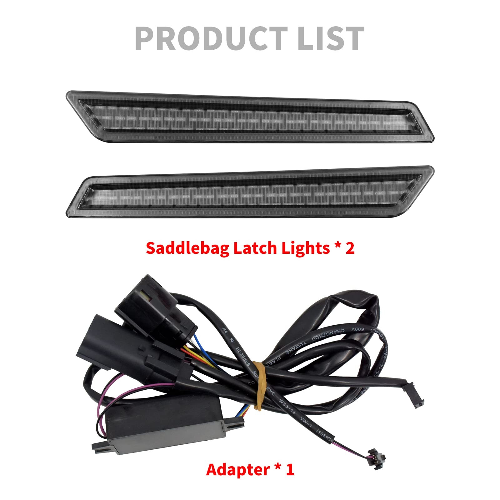 HDBUBALUS Saddlebag Latch Lights Cover Turn Signal Brake Light Fit for Harley…
