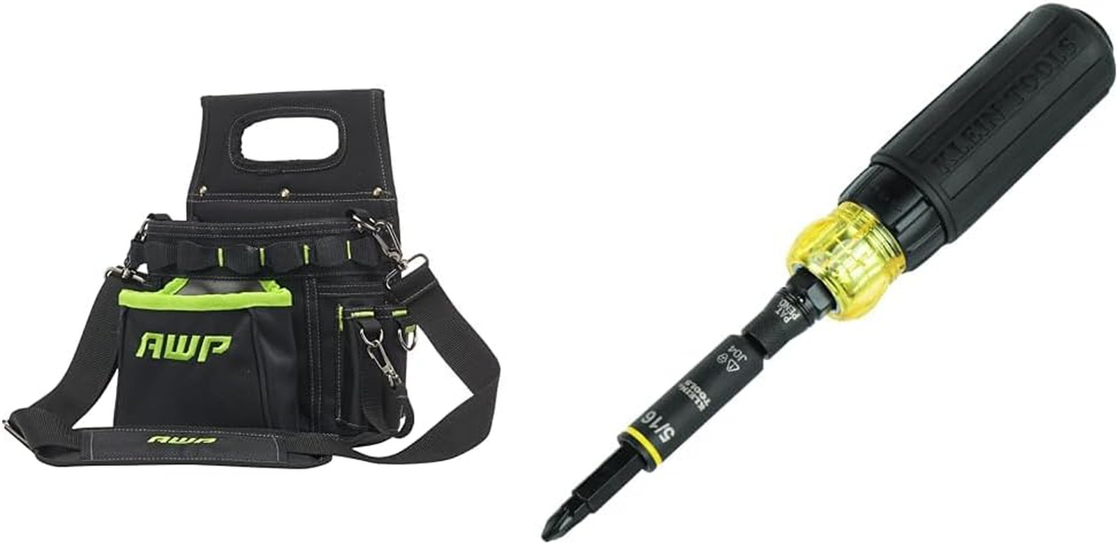 Trapjaw 3-in-1 Electrician Tool Pouch – Spring-Loaded, Black Design