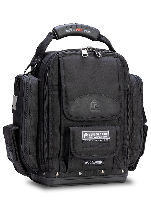 Veto Pro Pac MB5B BLACKOUT Meter Bag Base and Removable Backpack Straps