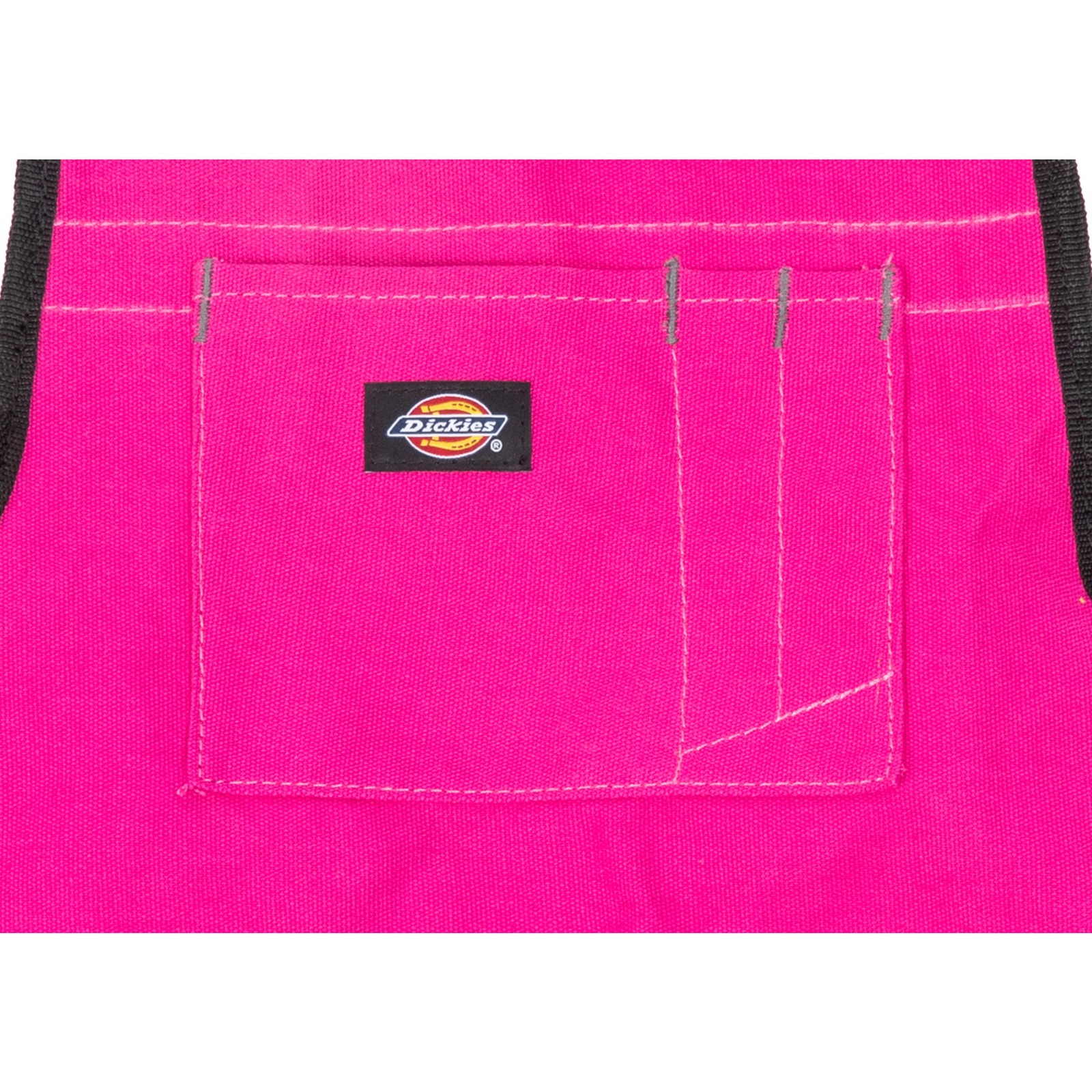 Womens Canvas Bib Apron 16 Pocket with Quick Release Buckle Pink Dickies 57146