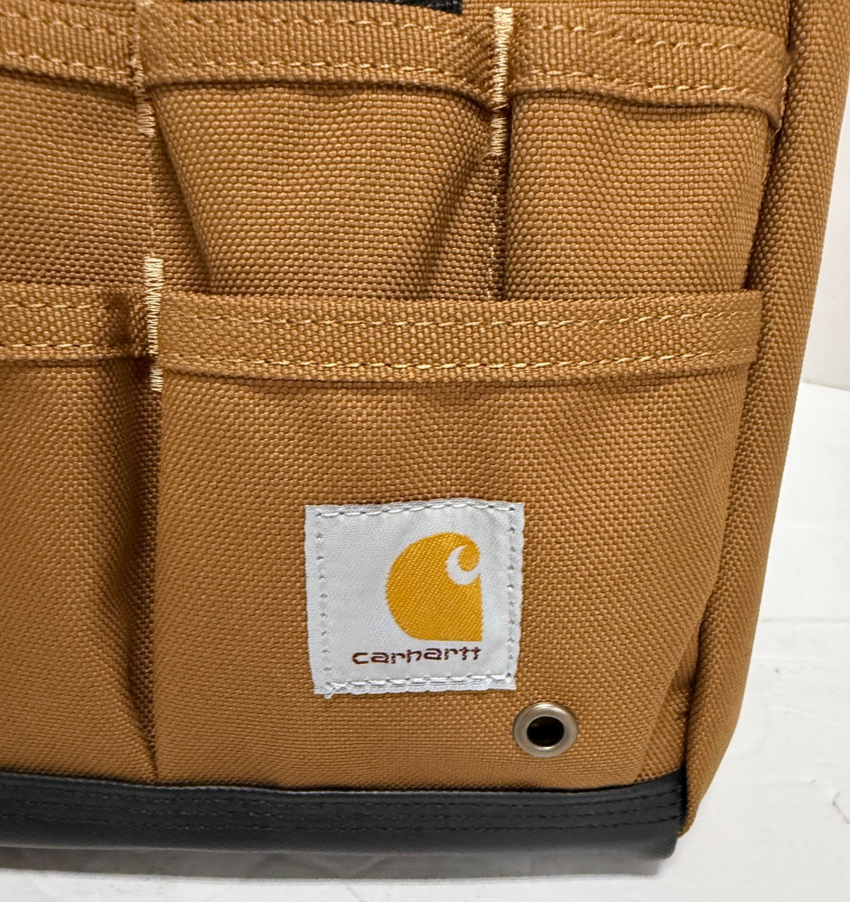 Carhartt 14 inch 25-Pocket Heavyweight Tool Bag, Durable Water Repellent, Brown