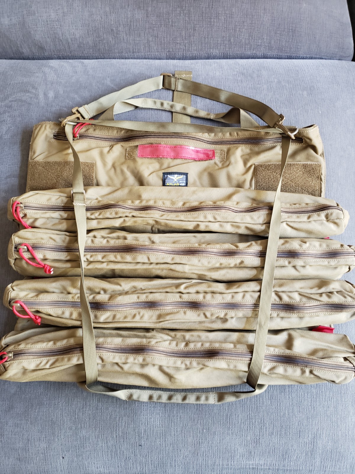 Atlas 46 Yorktrown Large Tool Roll 4 Pouch – Coyote Tan 23″ x 19″ – BRAND NEW!