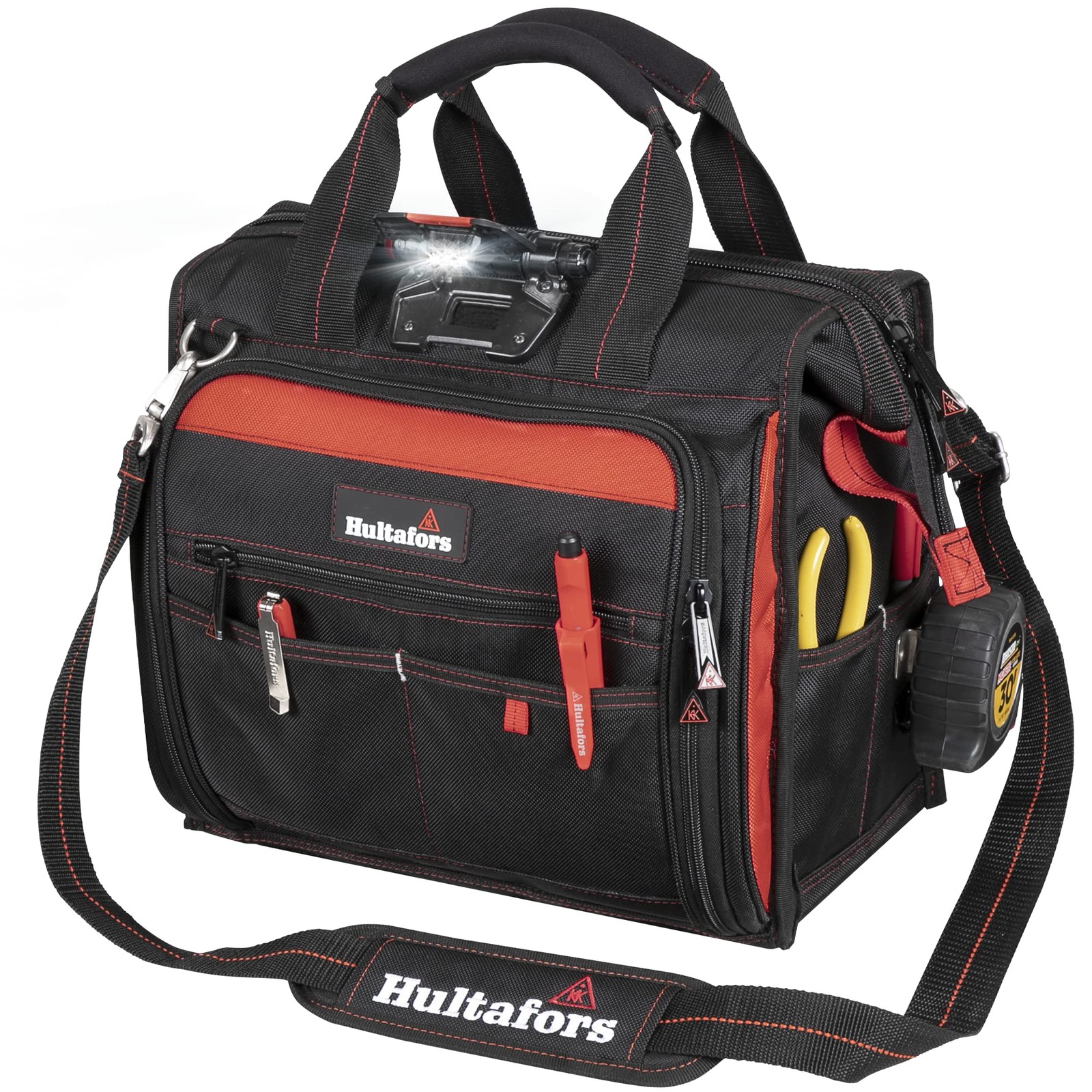 Work Gear HTL573 Lighted Technician’s Tool Bag, 55 Pockets, Heavy Duty Ballis…