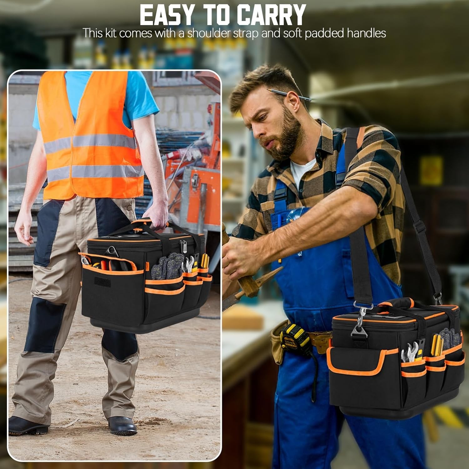 12 In. Open Top Tool Tote Bag