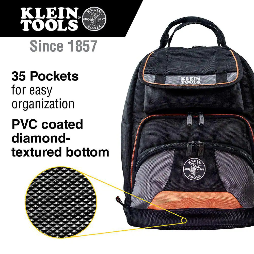 17.5″ Tool Gear Back Pack Tradesman Pro Job Site Contractor Bag Ballistic Fabric