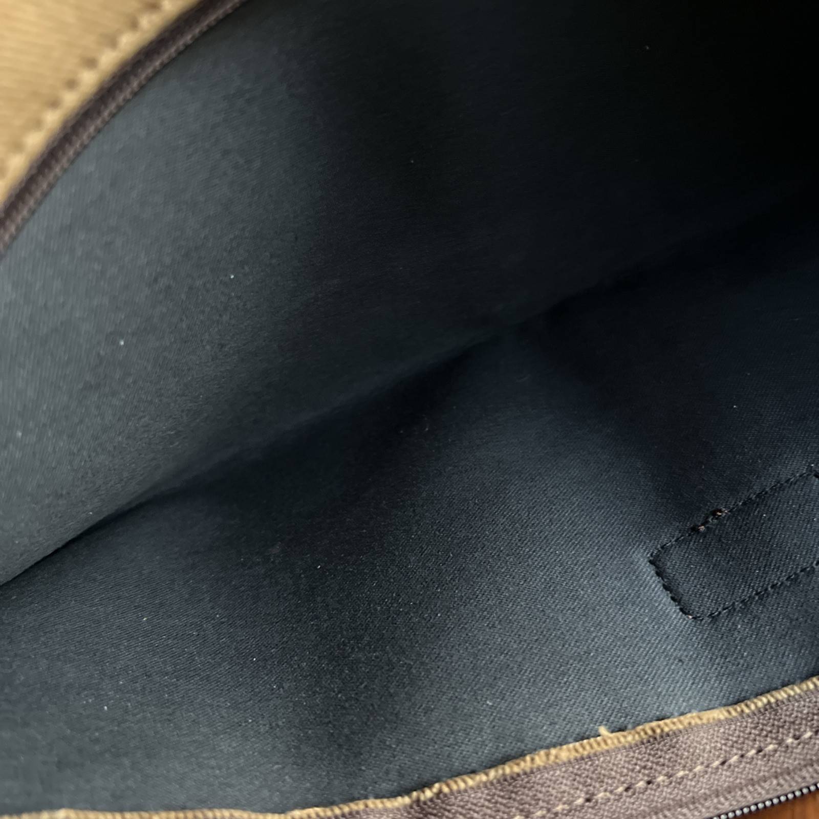 Brooks Brothers Heavy Duty Tan Canvas Pouch with Snap-on Buttons