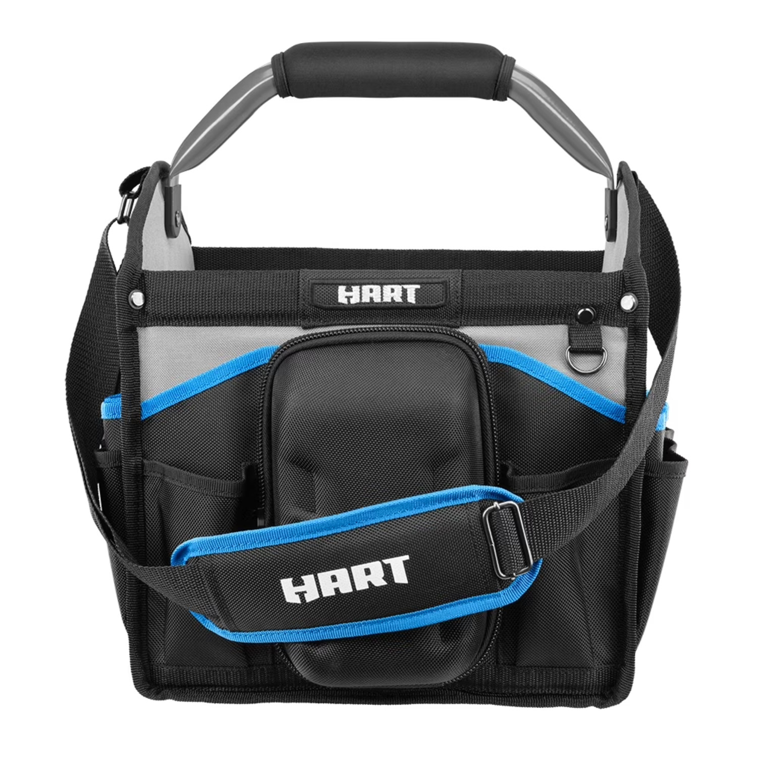 HART 12in Tool Tote Organizer Rotating Handle Utility Storage
