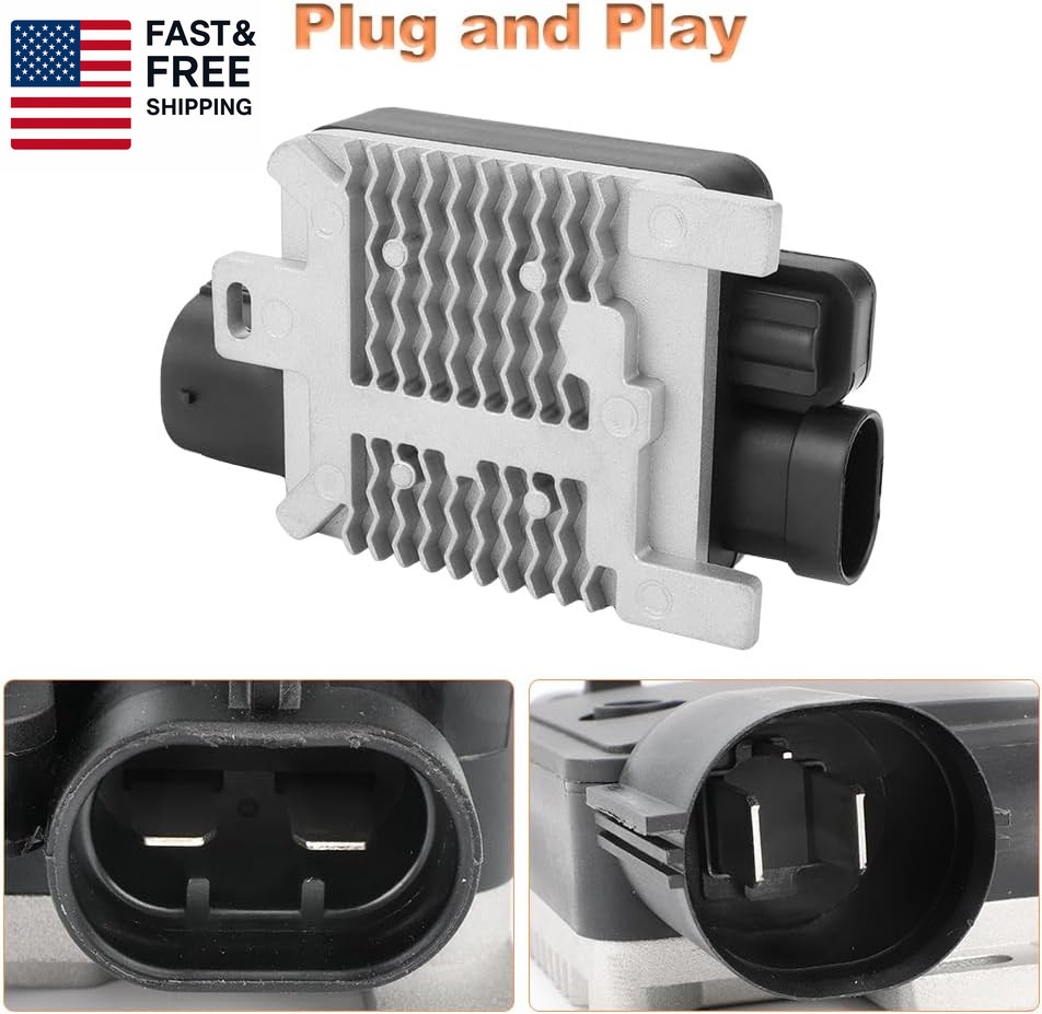 Engine Cooling Fan Control Module Compatible with 2007-2015 Ford Flex Edge Linco