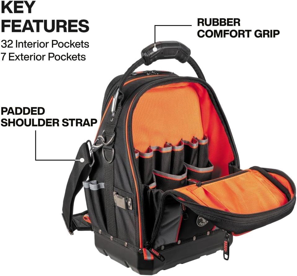 62804 Tool Runner Tool Bag Organizer for Electricians, HVAC, Plumbers, Technicia