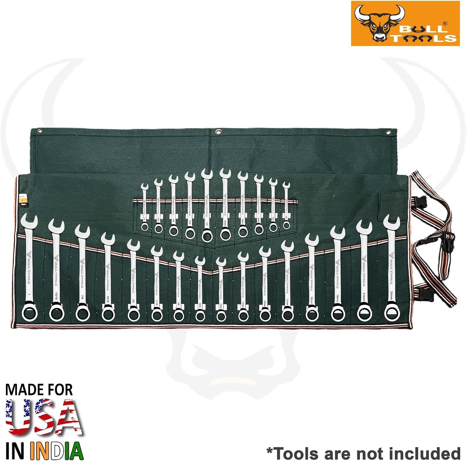 Wrench Set Tool Organizer W 26 Pockets for Tool Set, Metric & SAE Waterproof Bal