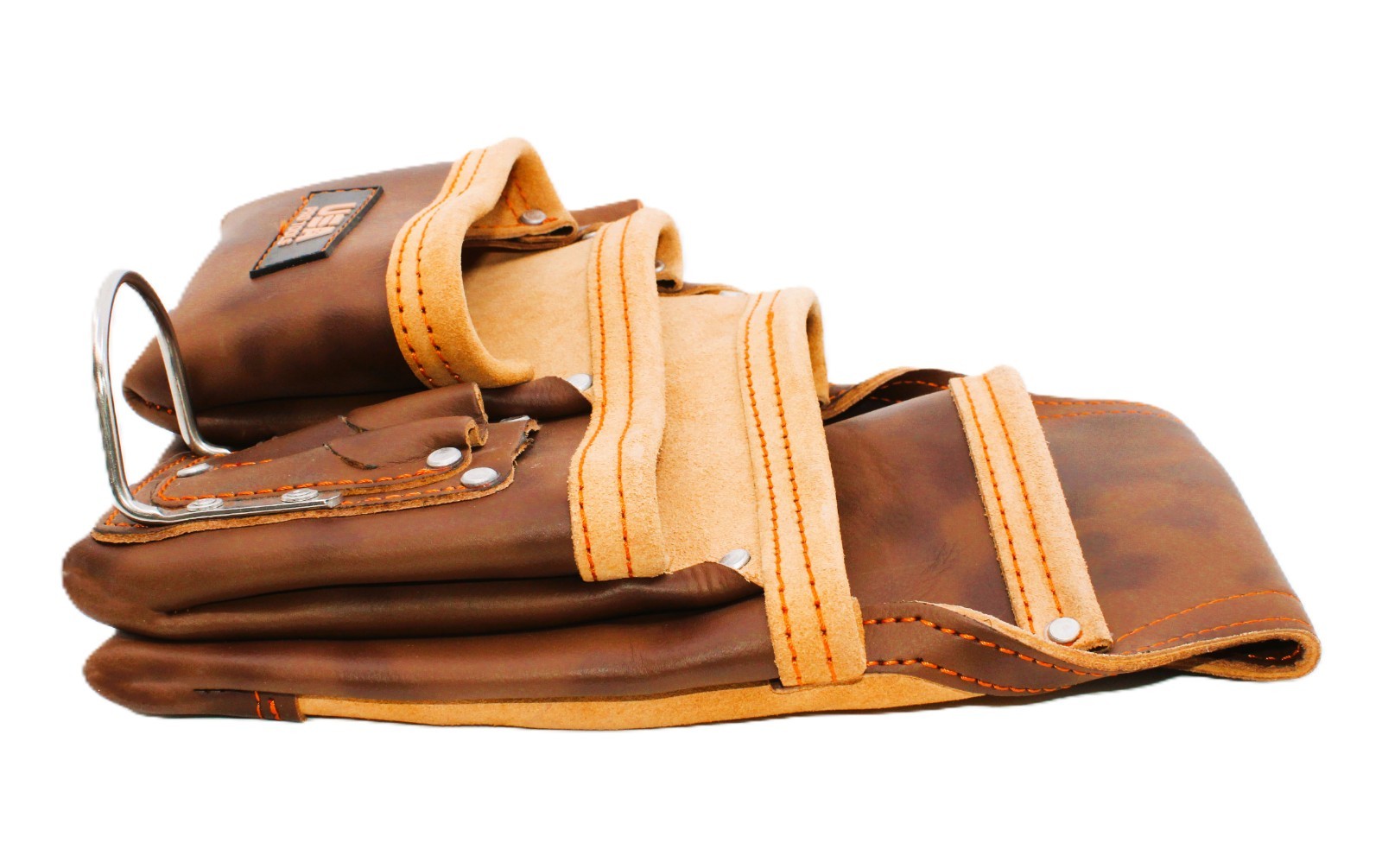 USA Pro Tools Heavy Duty Grain Leather Tool Pouch with Multiple Pockets