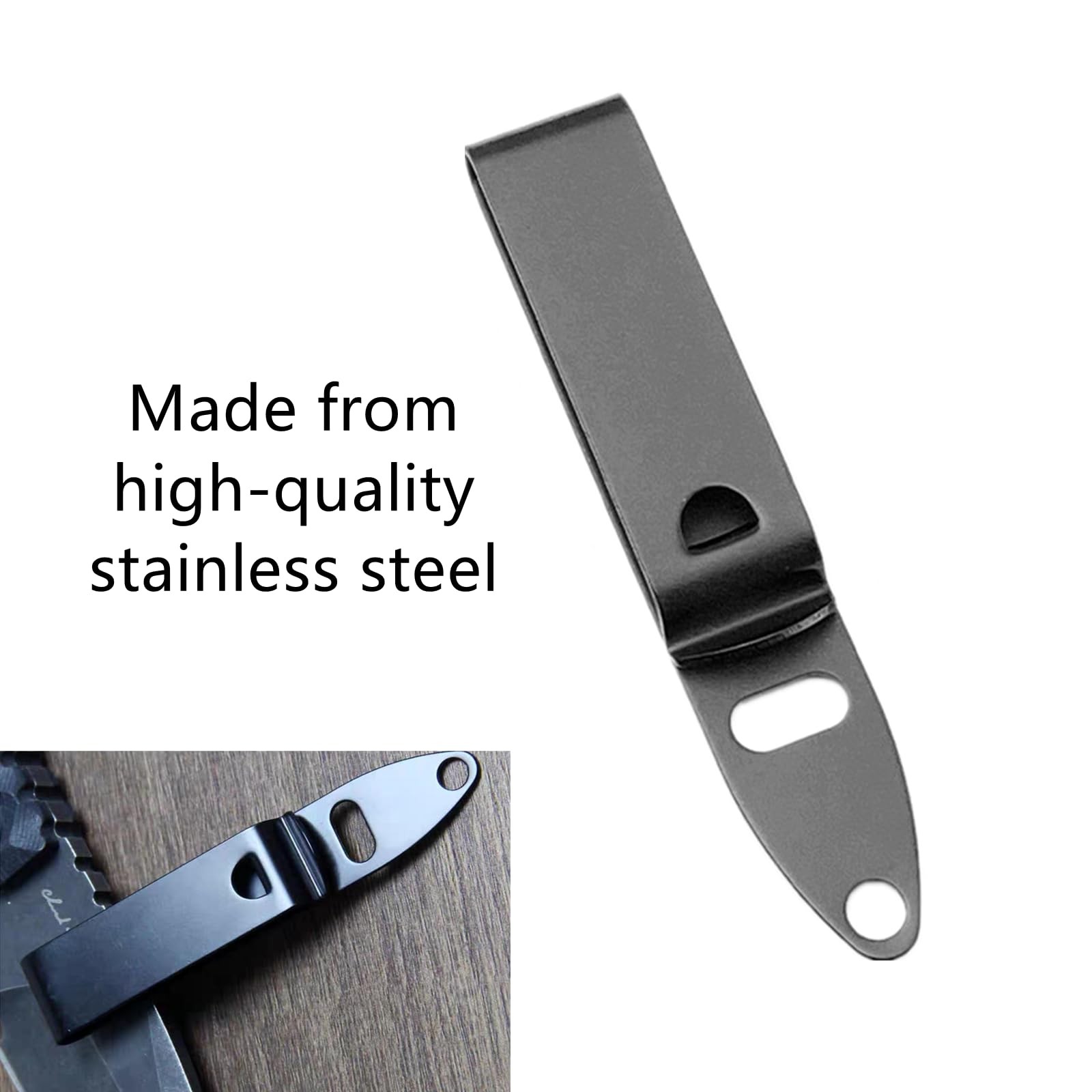 3 Set Knife Sheath Clip Sturdy Kydex Knife Belt Clip with Screws for Kydex Sh…