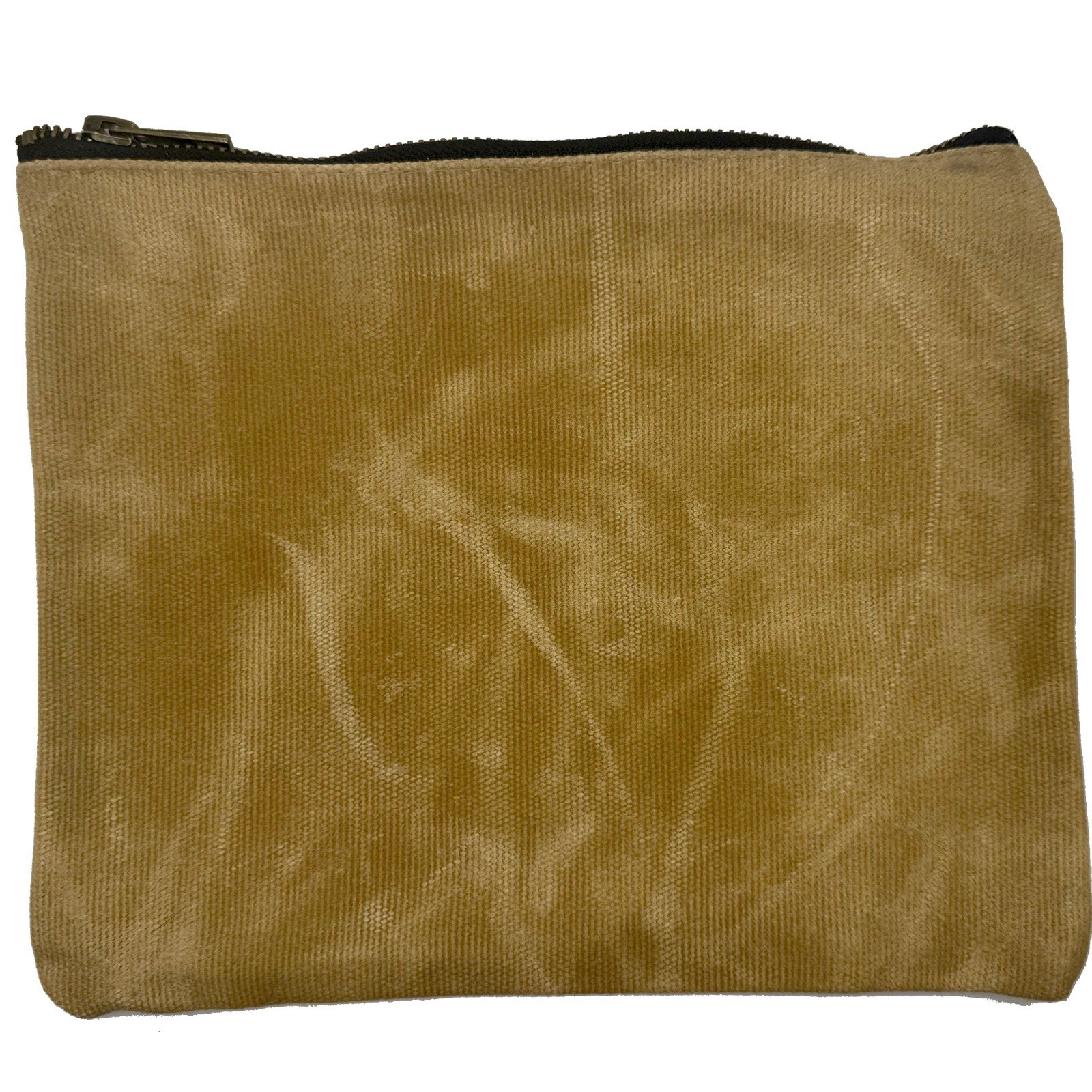 Waterproof 16oz Heavy Duty Waxed Canvas Tool Zipper Pouch – Tan