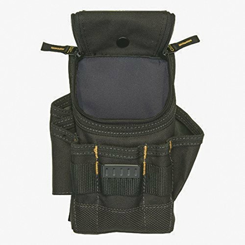 CLC 1523 Custom Leathercraft 7 Pocket ZipTop Small Utility Pouch Polyester Black
