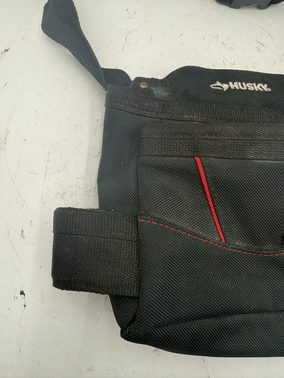 Husky 6 Pocket Tool Belt Pouch Black Used