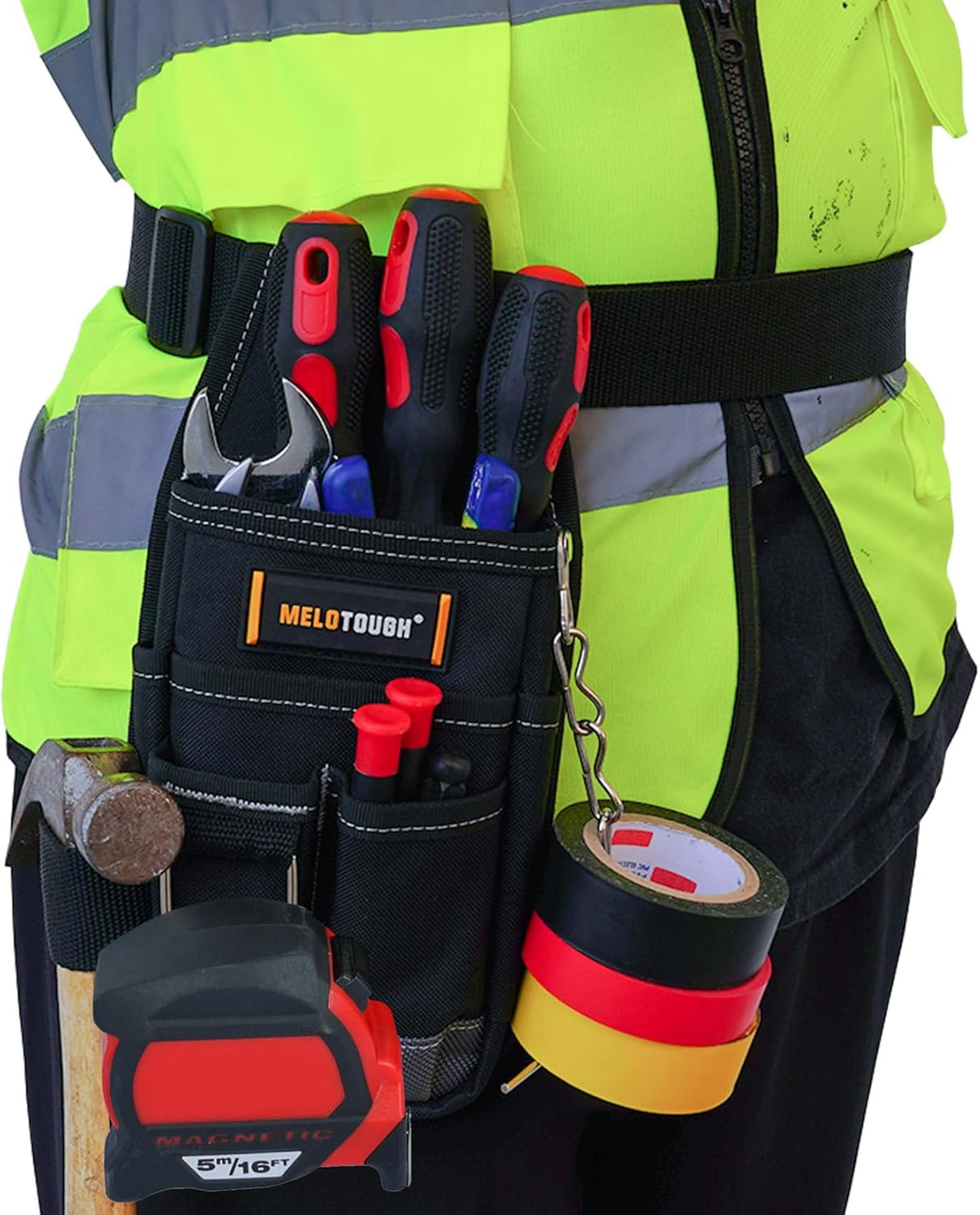 Pocket Tool Pouch Tool Belt Pouches with Belt Clip Utility Mini Tool