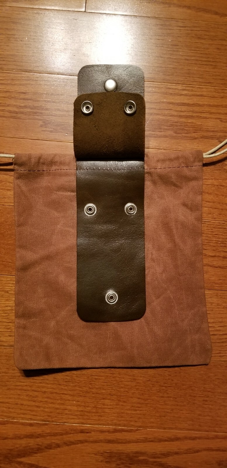 Canvas shotgun shell ammo bag; hunting pouch magazine conceal carry pistol; USA