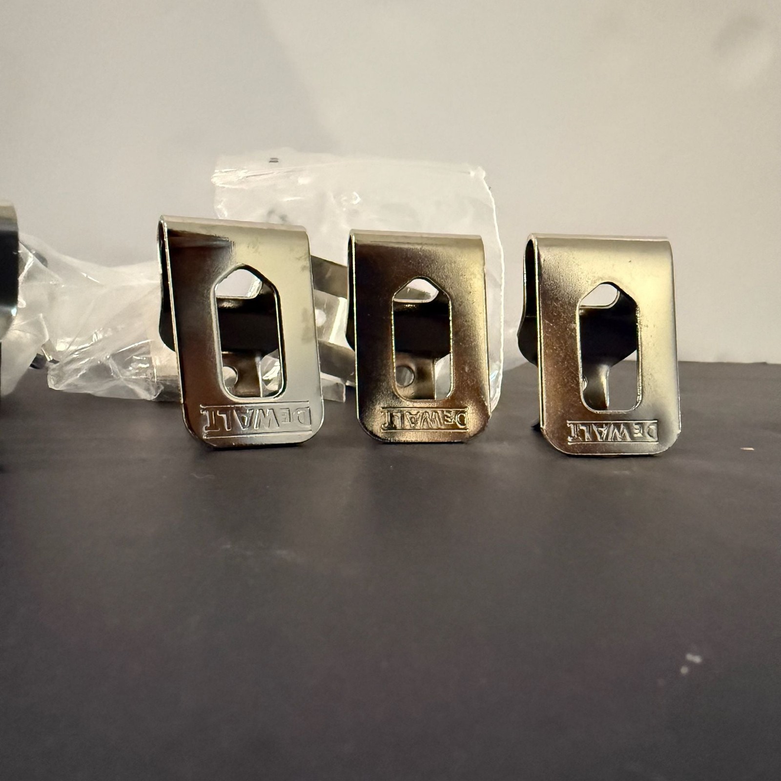 DeWalt Lot of 9 Replacement Stainless Steel Tool Belt Clips N268241 N086039