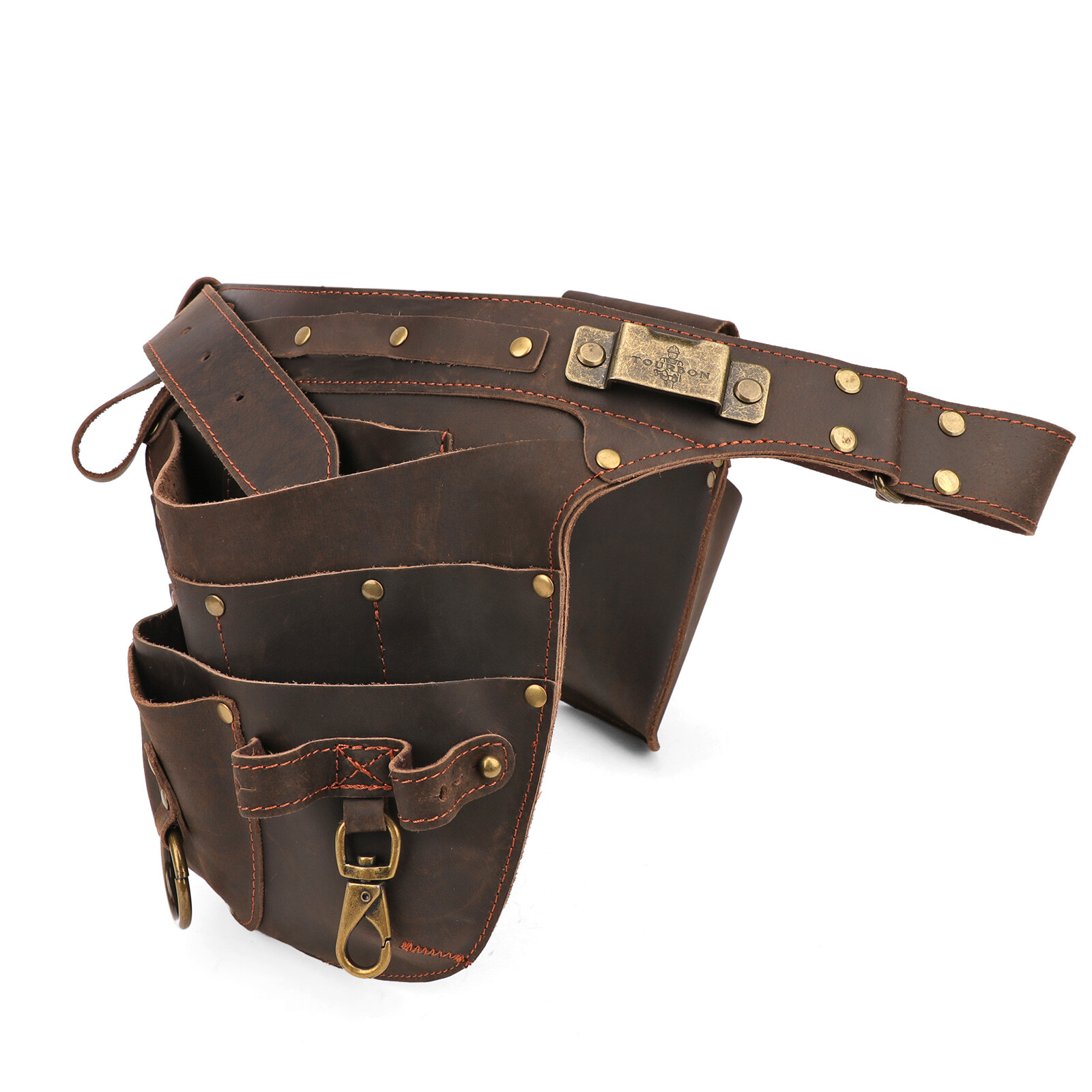 Leather Gardener Tools Belt Pouch Pruner Plier Holster Fruit Picking Hanging Bag
