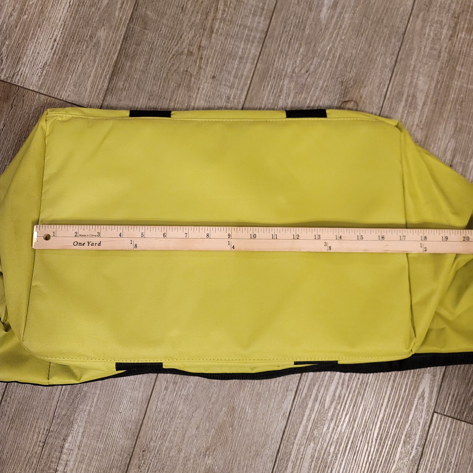 RYOBI X-Large 18″ x 12″ x 14″ Wide-Mouth Contractor Tool Storage Bag Neon Green